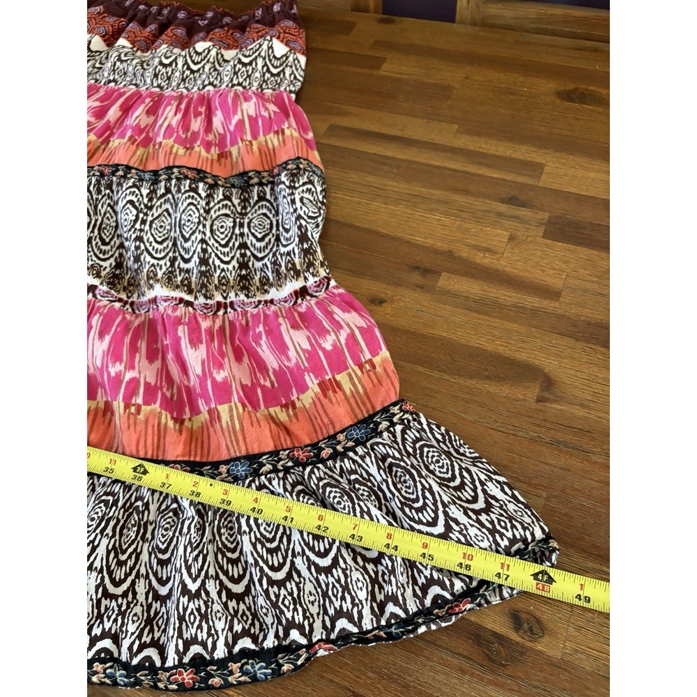 Notations Peasant Maxi Skirt Women's SMALL‎ / MEDIUM Crinkle Pull On Elastic - Picture 16 of 16